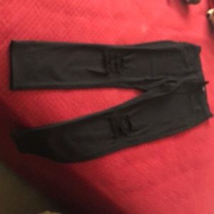 Black Express High Rise Distressed Legging Jeans